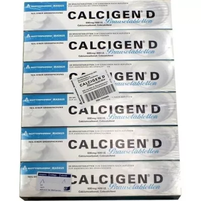 CALCIGEN D 600 mg/400 I.U. Αναβράζοντα δισκία, 120 κάψουλες
