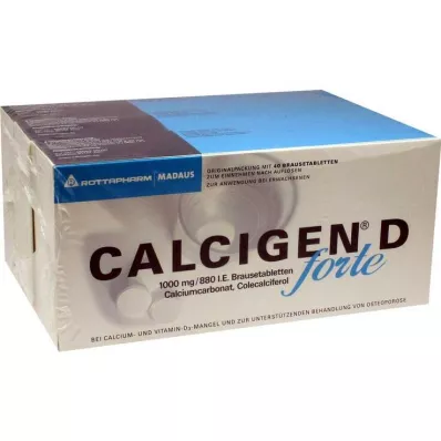 Calcigen D forte 1000 mg / 880 IU αναβράζοντα δισκία, 120 τεμ Calcigen D forte 1000 mg / 880 IU αναβράζοντα δισκία, 120 τεμ