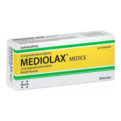 Γαστροανθεκτικά δισκία Mediolax® Medice, 50 τεμ