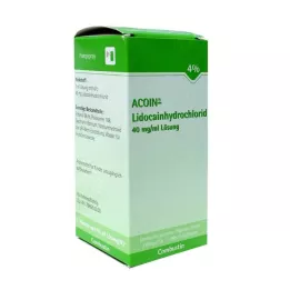 Acoin lidocaine hydrochloride 40 mg/ml διάλυμα, 50 ml