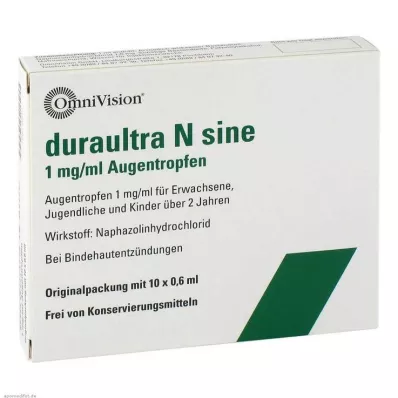 DURAULTRA N sine οφθαλμικές σταγόνες, 10X0,6 ml