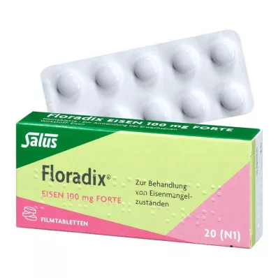 Floradix iron 100 mg forte επικαλυμμένα με λεπτό υμένιο δισκία, 20 τεμ