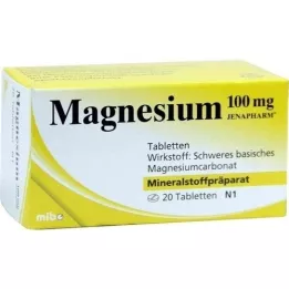 MAGNESIUM 100 mg δισκία Jenapharm, 20 τεμάχια