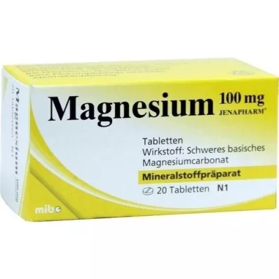 MAGNESIUM 100 mg δισκία Jenapharm, 20 τεμάχια