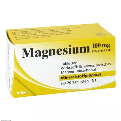 Magnesium 100 mg δισκία Jenapharm, 20 τεμ