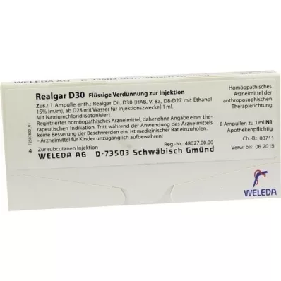 REALGAR D 30 αμπούλες, 8X1 ml