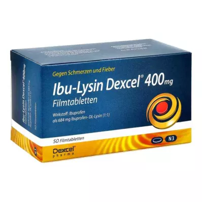 Ibu-lysine Dexcel 400 mg επικαλυμμένα με λεπτό υμένιο δισκία (50 τεμάχια)