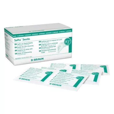 Μάκτρα αλκοόλης Softa Swabs, 100 τεμ