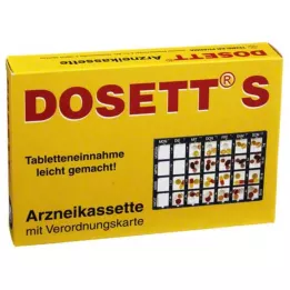 DOSETT S Κασέτα φαρμάκων μπλε, 1 τεμάχιο