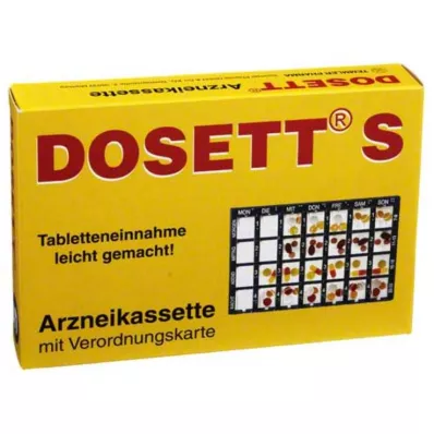 DOSETT S Κασέτα φαρμάκων μπλε, 1 τεμάχιο