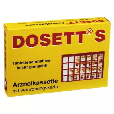Dosett S φαρμακευτική κασέτα κόκκινη, 1 τεμ