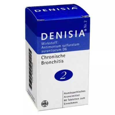 DENISIA 2 δισκία χρόνιας βρογχίτιδας, 80 τεμάχια