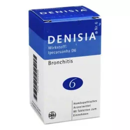 DENISIA 6 δισκία για ασθένειες της αναπνευστικής οδού, 80 τεμάχια