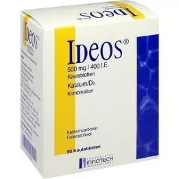 IDEOS 500 mg/400 I.U. Μασώμενα δισκία, 90 κάψουλες