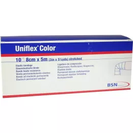 UNIFLEX Επίδεσμοι γενικής χρήσης 8 cmx5 m μπλε, 10 τεμάχια