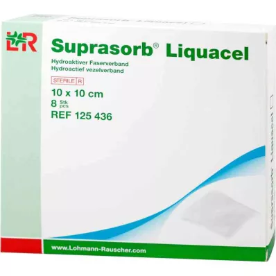 Υποδοχή Suprasorb Liquacel Hydroact.fiber 10x10 cm (8 τεμ.)