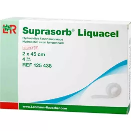 SUPRASORB Liquacel σύνθετες υδροδραστικές ίνες 2x45 cm, 4 τεμάχια