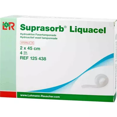 Υποδοχή Suprasorb Liquacel Hydroact.fiber 2x45 cm (4 τεμ.)