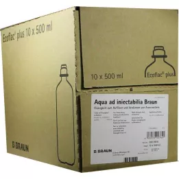 AQUA AD injectabilia Ecoflac Plus διάλυμα έγχυσης, 10X500 ml