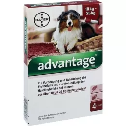 ADVANTAGE 250 διάλυμα για σκύλους 10-25 kg, 4 τεμάχια