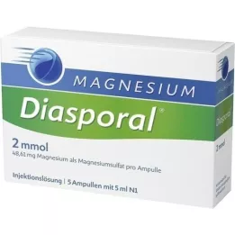 MAGNESIUM DIASPORAL Αμπούλες 2 mmol, 5X5 ml