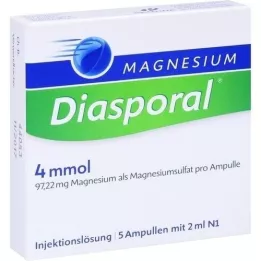 MAGNESIUM DIASPORAL Αμπούλες 4 mmol, 5X2 ml