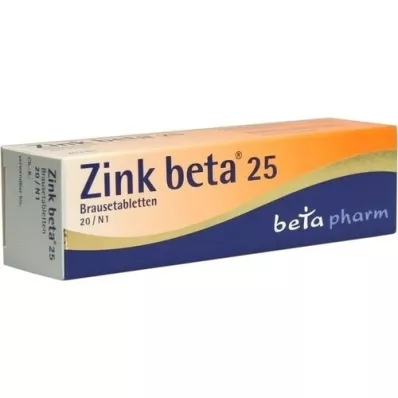 ZINK BETA 25 αναβράζοντα δισκία, 20 τεμάχια