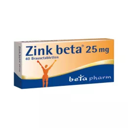 ZINK BETA 25 αναβράζοντα δισκία, 40 τεμάχια