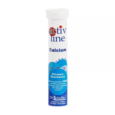 ACTIVLINE Αναβράζοντα δισκία ασβεστίου λεμονιού, 20 τεμάχια