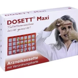 DOSETT Maxi ιατρική κασέτα κόκκινη, 1 τεμάχιο