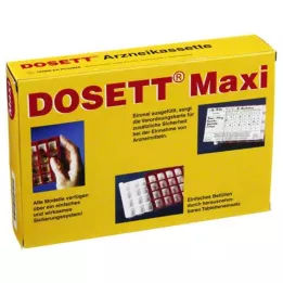 DOSETT Maxi ιατρική κασέτα κόκκινη, 1 τεμάχιο