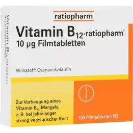 VITAMIN B12-RATIOPHARM επικαλυμμένα με λεπτό υμένιο δισκία των 10 μg, 100 τεμάχια