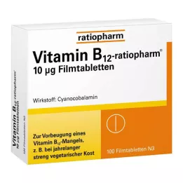 VITAMIN B12-RATIOPHARM επικαλυμμένα με λεπτό υμένιο δισκία των 10 μg, 100 τεμάχια