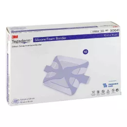 TEGADERM Αφρώδες πλαίσιο σιλικόνης FK 10x10 cm, 10 τεμ