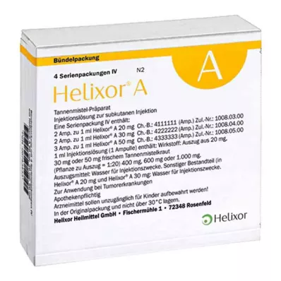 Συσκευασία IV αμπούλες Helixor A (4x7 τεμάχια) Συσκευασία IV αμπούλες Helixor A (4x7 τεμάχια)
