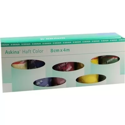 ASKINA κουτί με ποικιλία χρωμάτων αυτοκόλλητων επιδέσμων, 10 τεμάχια