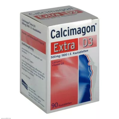 Μασώμενα δισκία Calcimagon Extra D3, 90 τεμ