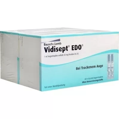 VIDISEPT EDO Μία δόση οφθαλμών, 120Χ0,6 ml