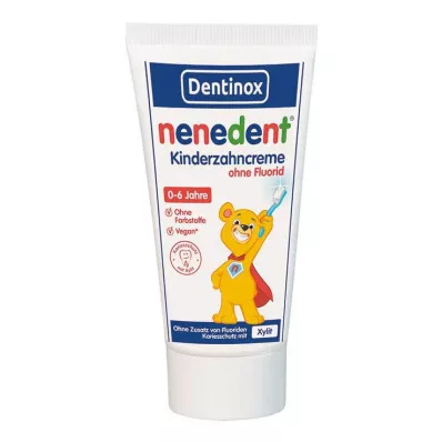 Παιδική οδοντόκρεμα Nenedent χωρίς φθόριο, 50 ml