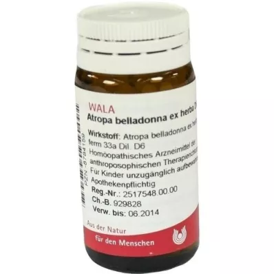 ATROPA belladonna ex Herba D 6 σφαιρίδια, 20 g