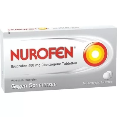 NUROFEN Ιβουπροφαίνη 400 mg επικαλυμμένα δισκία, 24 τεμάχια