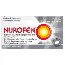 NUROFEN Ιβουπροφαίνη 400 mg επικαλυμμένα δισκία, 24 τεμάχια