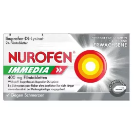 NUROFEN Immedia 400 mg επικαλυμμένα με λεπτό υμένιο δισκία, 24 τεμάχια