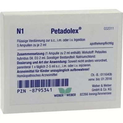 PETADOLEX Αμπούλες, 5X2 ml