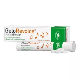 GELOREVOICE Παστίλιες για το λαιμό Γκρέιπφρουτ-Μενθόλη Lut., 20 τεμ