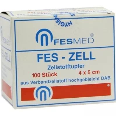 ZELLSTOFFTUPFER FES ZELL 4x5 cm πολύ λευκασμένο, 100 τεμάχια