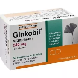 GINKOBIL-ratiopharm 240 mg επικαλυμμένα με λεπτό υμένιο δισκία, 120 τεμάχια
