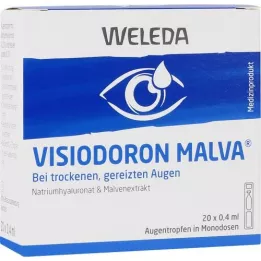 VISIODORON οφθαλμικές σταγόνες Malva σε πιπέτα μίας δόσης, 20X0,4 ml