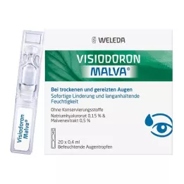 VISIODORON οφθαλμικές σταγόνες Malva σε πιπέτα μίας δόσης, 20X0,4 ml