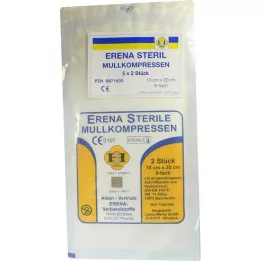 ERENA Κομπρέσα γάζας 10x20 cm αποστειρωμένη 8 φορές, 5X2 τεμ